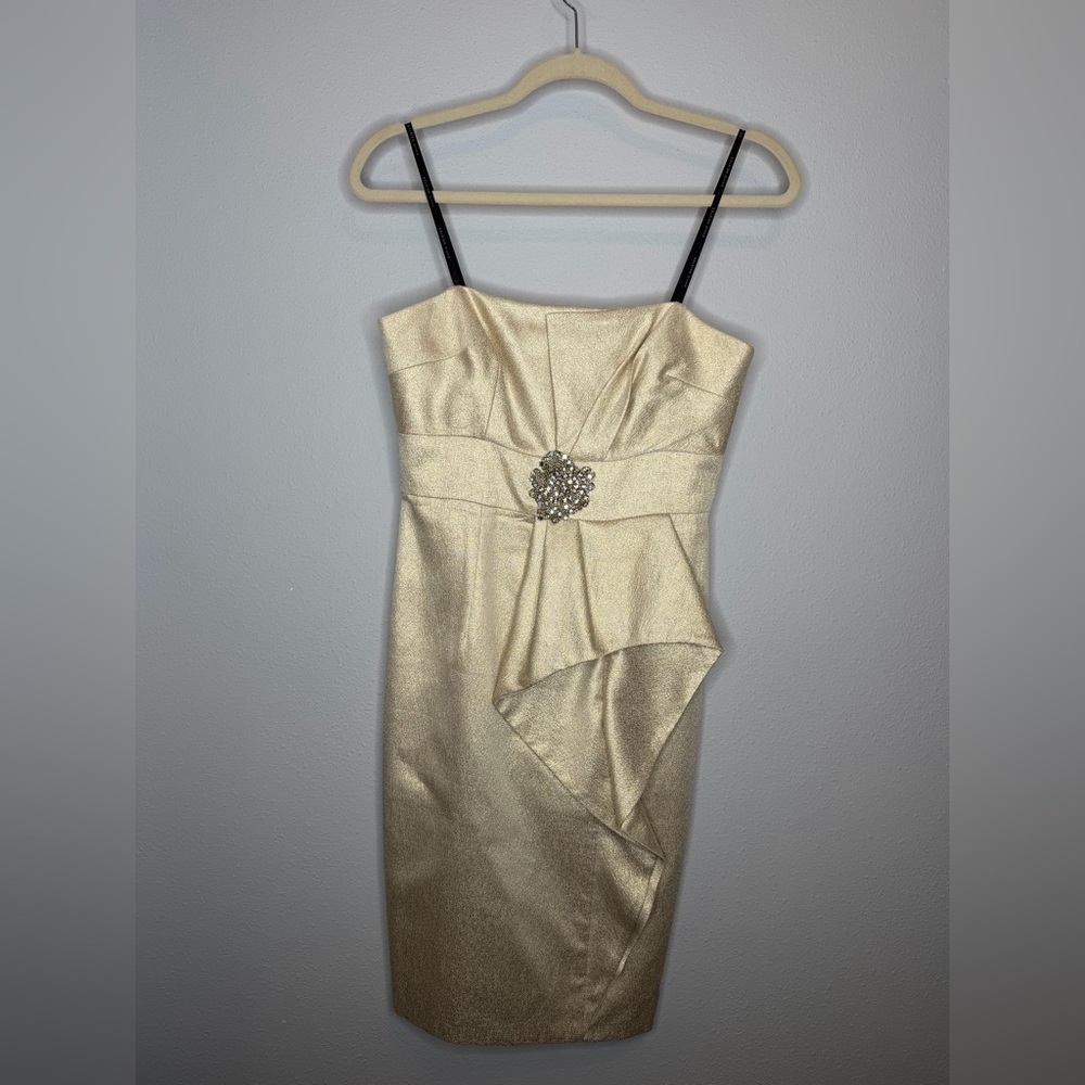David Meister strapless cocktail dress women’s size 2